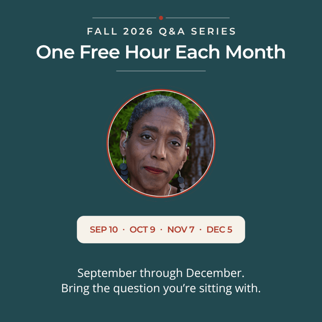 Fall 2026 Q&A Series with Roxy Manning. Four free sessions: September 10, October 9, November 7, and December 5, 2026.