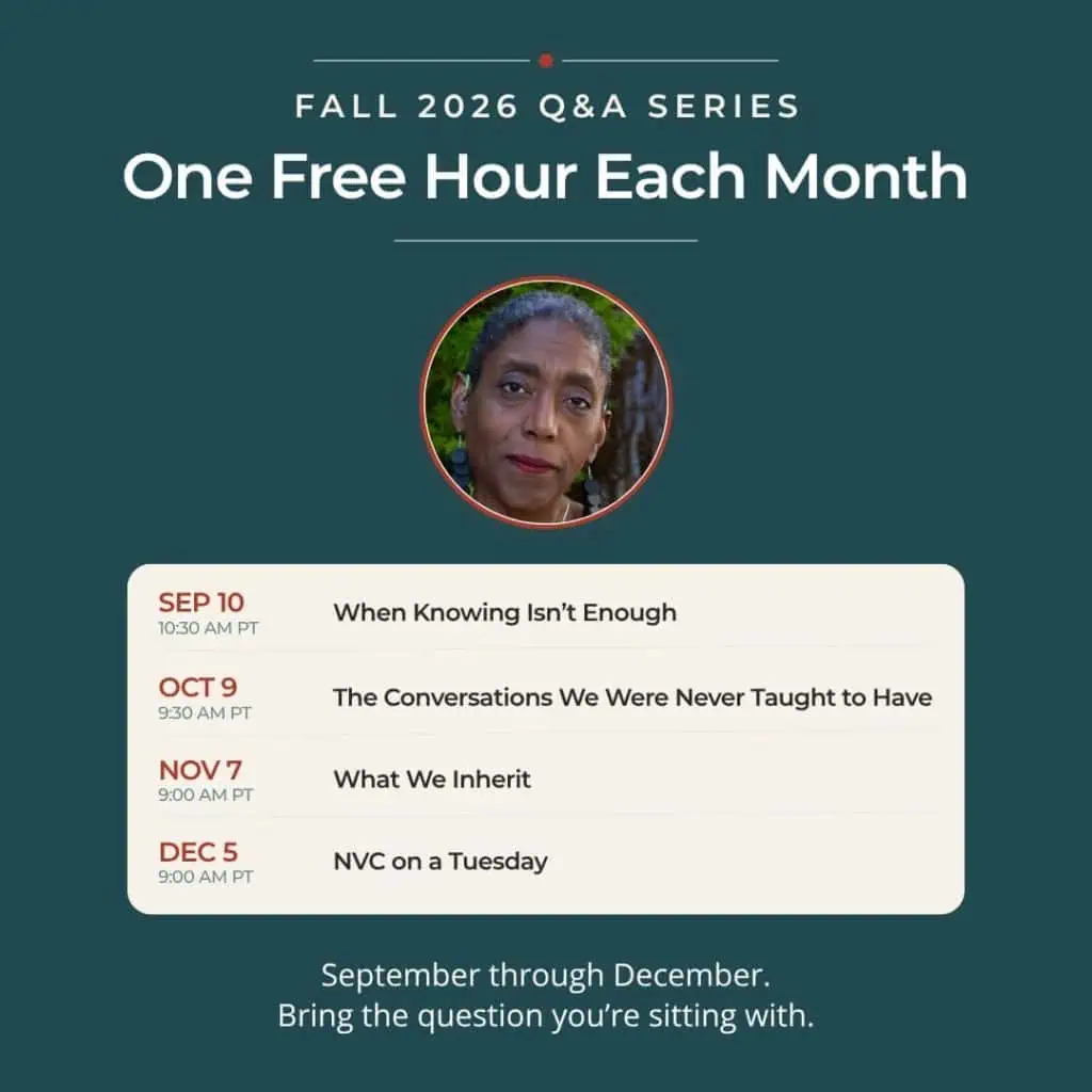 Fall 2026 Q&A Series with Roxy Manning. Four free sessions: September 10, October 9, November 7, and December 5, 2026.
